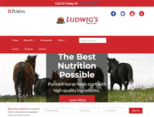 Tablet Screenshot of ludwigsfeedstore.com